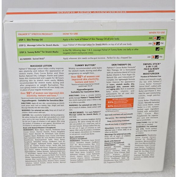 Palmers Cocoa Butter Mommy-To-Be Stretch Marks Kit Skin Oil Lotion Tummy Butter - Picture 2 of 2